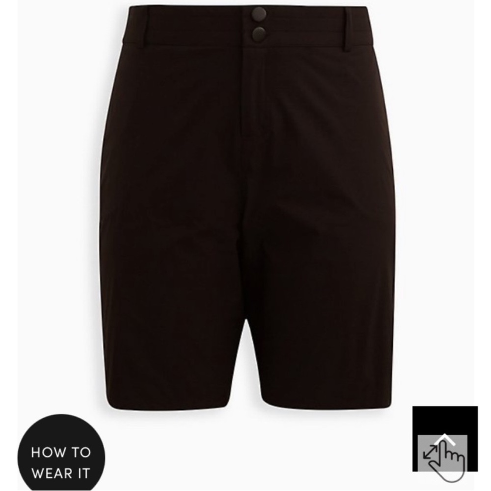 Torrid Happy Camper Black Shorts Size 14